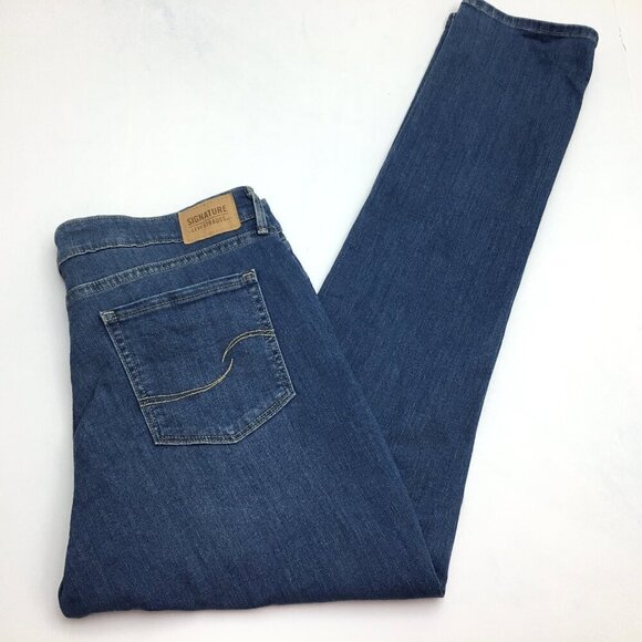 Levi's Signature Women's Jeans Straight Leg Mid Rise size 16L length 34" - Picture 9 of 9